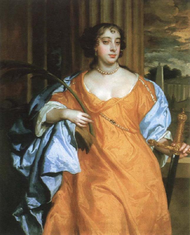 Sir Peter Lely barbara villiers,duchess of cheveland as st.catherine of alexandria oil painting image